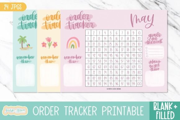Download Monthly Order Tracker Printable - Premium Resources