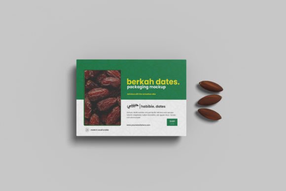 Download Top View Dates Packaging Mockup - Premium Bundle