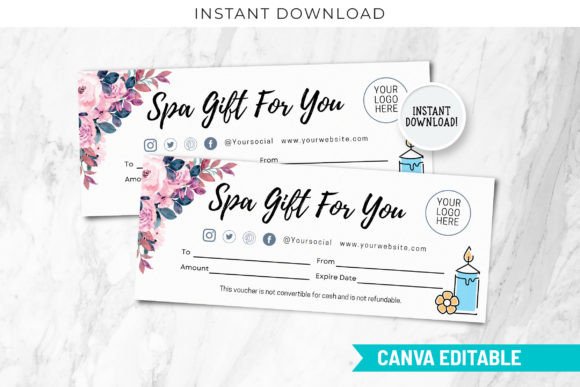 Download Spa Gift Voucher Certificate Template - Premium Resources